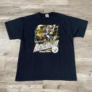 Vintage Big Ben Roethlisberger T-Shirt NFL Pittsburgh Steelers Size XL